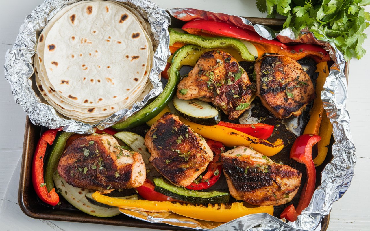 Sheet Pan Chicken Fajitas