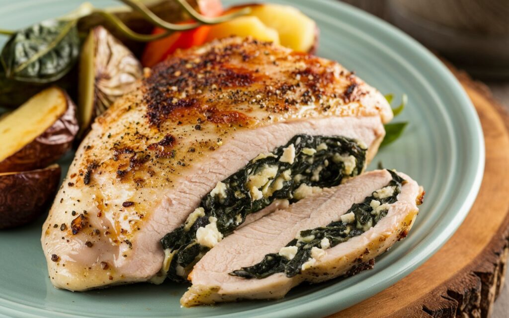 Spinach & Feta Stuffed Chicken