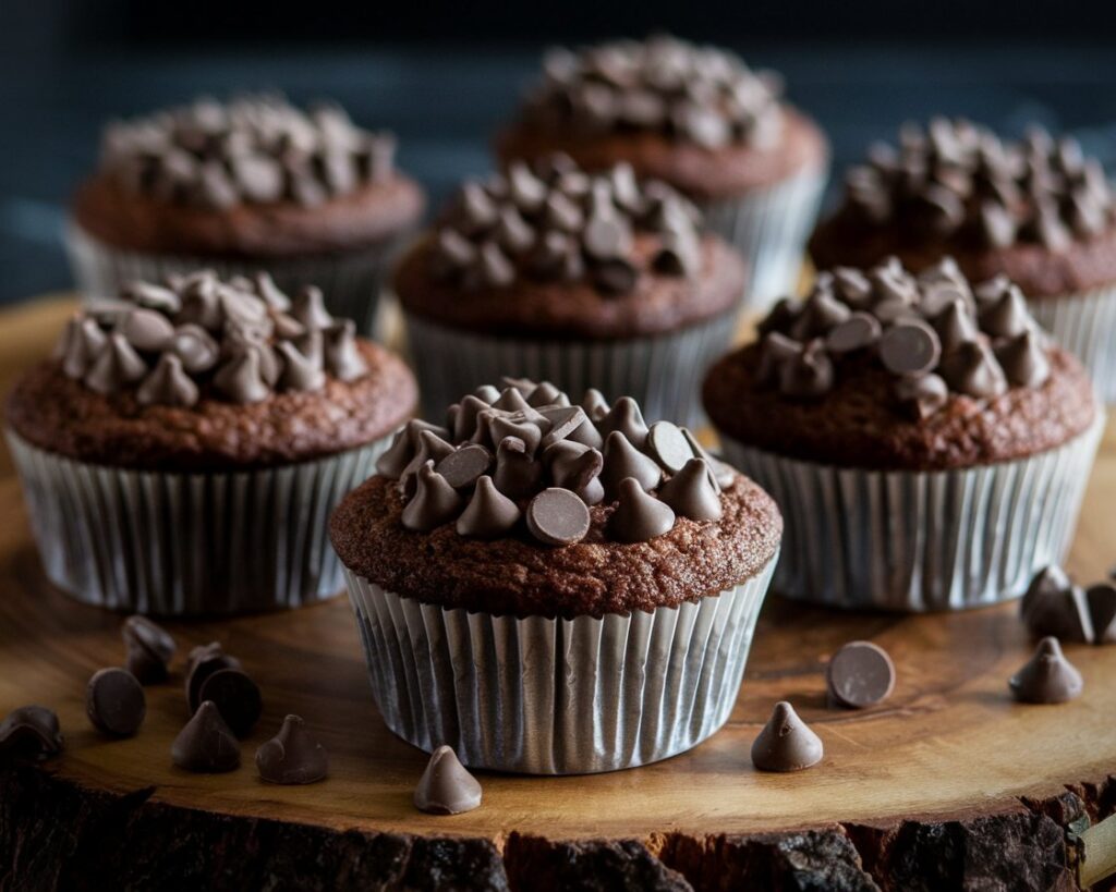 Chocolate-Zucchini Bran Muffins